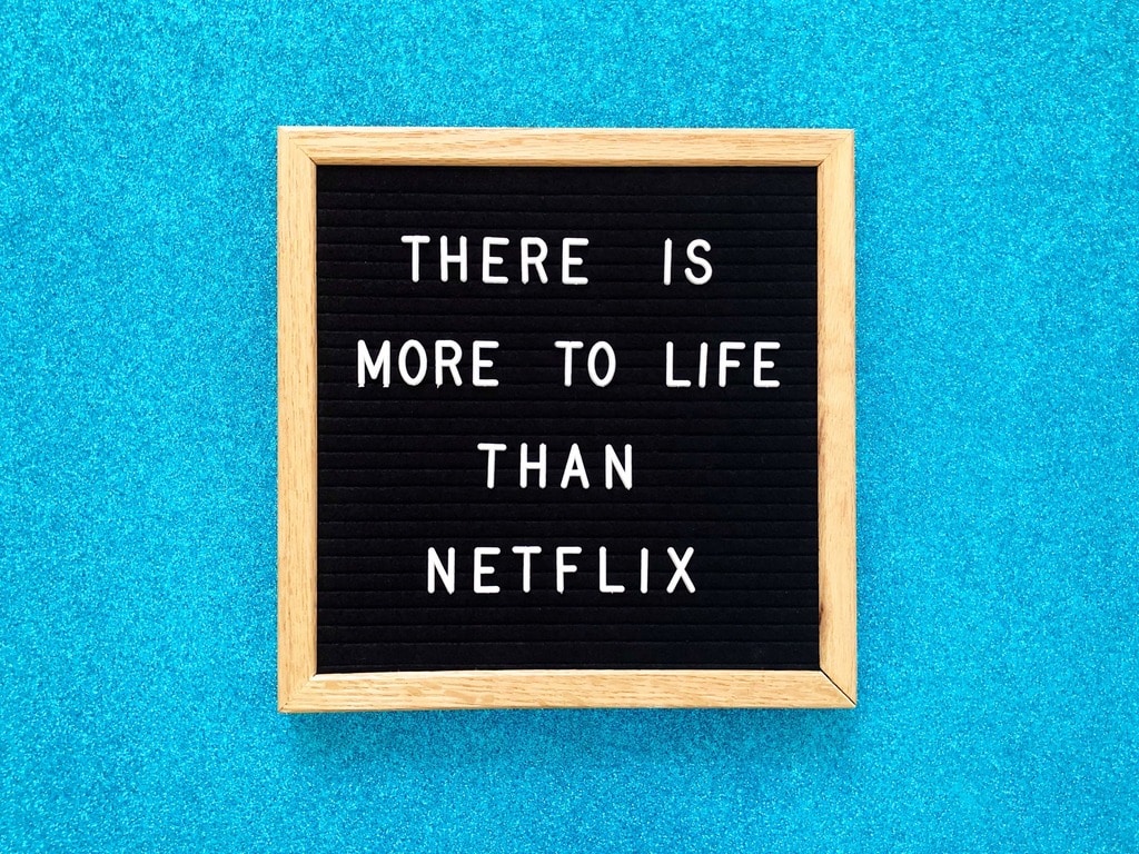 'There is more to like then Netflix' sign to remind viewers trying to save money that sometimes the little subscriptions can make a big difference. 